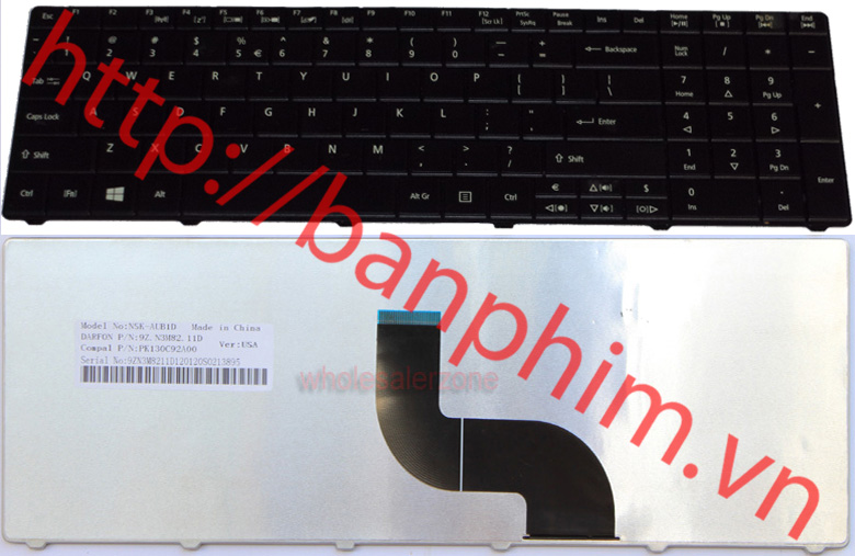 Bàn phím laptop Acer Aspire E1-521 E1-531 E1-531G E1-571 E1-571G E1-572 Keyboard 