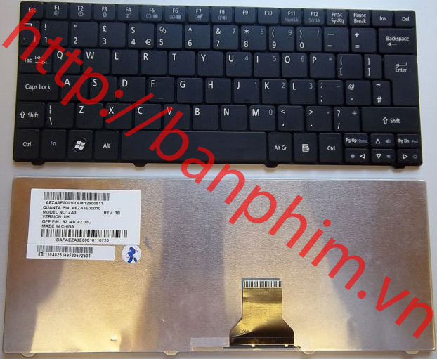 Bàn phím Gateway EC14 EC18 LT31 PACKARD BELL ZH7 keyboard 
