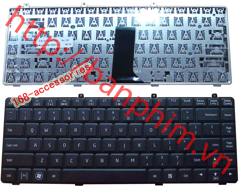 Bàn phím laptop Gateway KAL90 TC73 TC78 TC7307h TC7307u TC7308h TC7308u TC7306u TC7804u Keyboard
