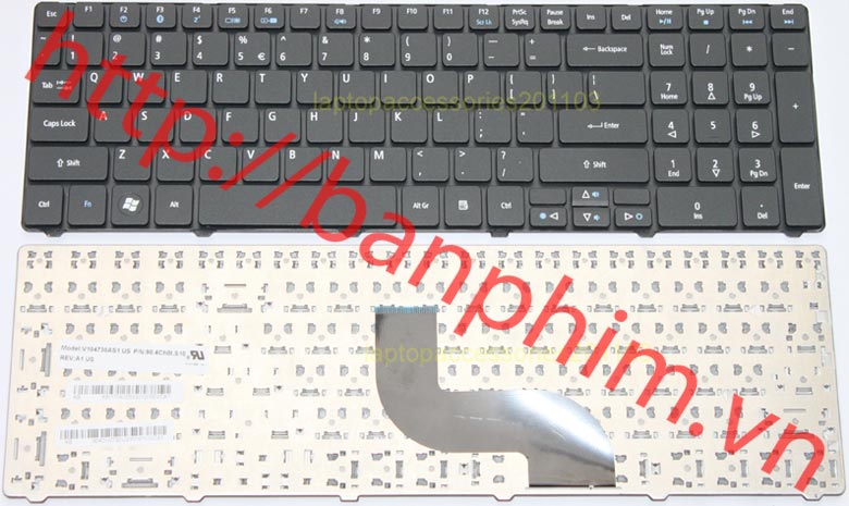 Bàn phím laptop Gateway NV59C NV59C47u NV59C56u NV59C57u Keyboard