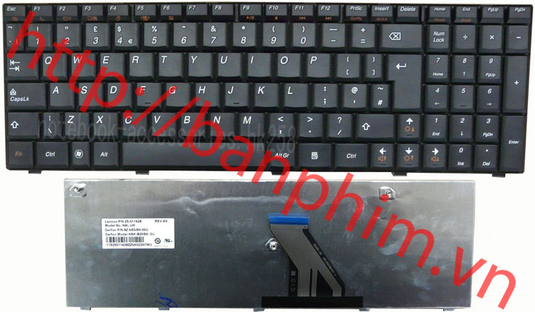 Bàn phím laptop Lenovo G560 G560A G560E G560G G560L G565 G565A G565G Keyboard