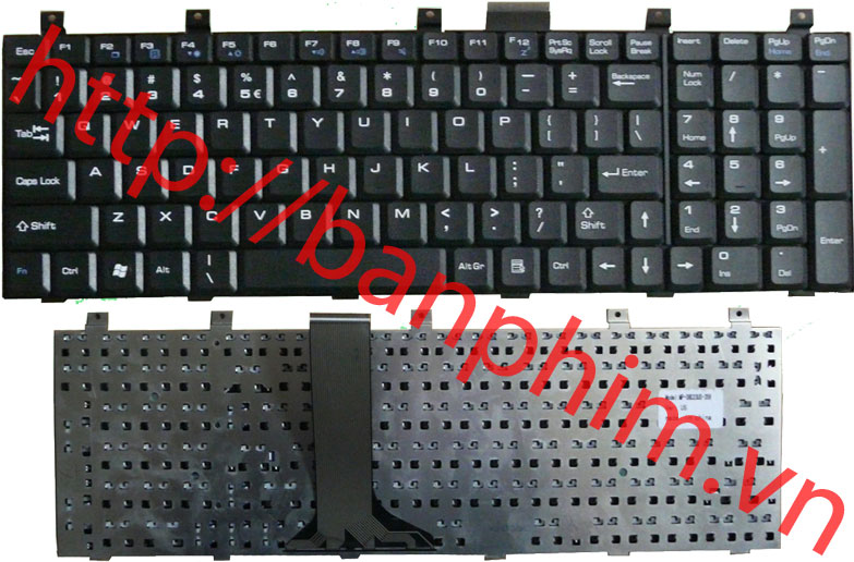 Bàn phím laptop MSI MS-1691 X600 keyboard