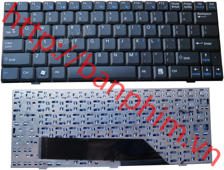 Bàn phím keyboard laptop MSI U120 