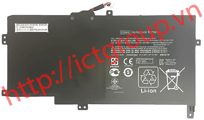 Battery HP ENVY 6 EG04XL