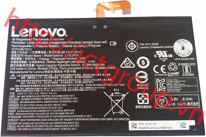 Pin Lenovo Yoga Book YB1-X91F 