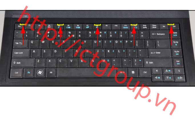 Tháo bàn Phím Laptop Acer TravelMate P243