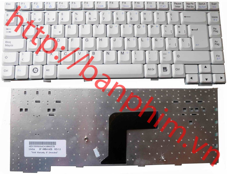 Bàn phím laptop LG R40 R400 R405 RD405 RD410 RD400 keyboard 