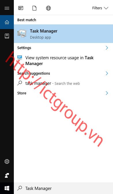 mở Task Manager