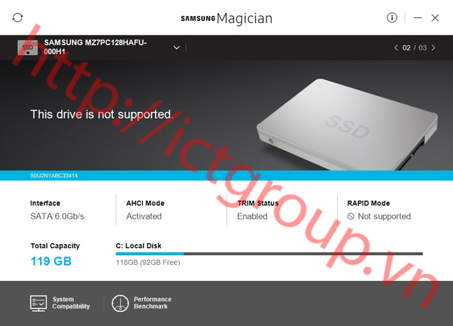 samsung magician not support 