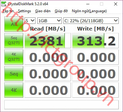 Diskmark SSD sau