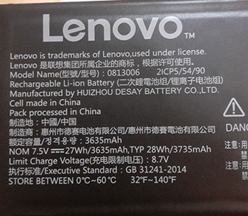 Pin lenovo 5B10P23790